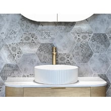 Marlo 400mm Fluted Ceramic Above Counter Basin
